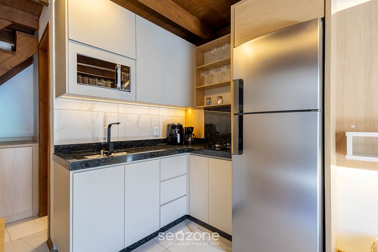 Encantadora cabaña c/ balcón cerca del mar VIL0002