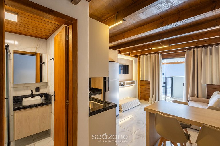 Encantadora cabaña c/ balcón cerca del mar VIL0002