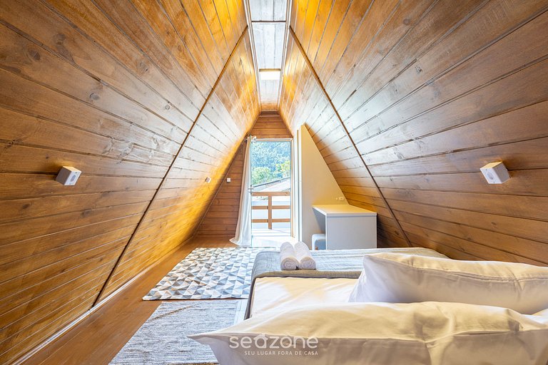 Encantadora cabaña c/ balcón cerca del mar VIL0002