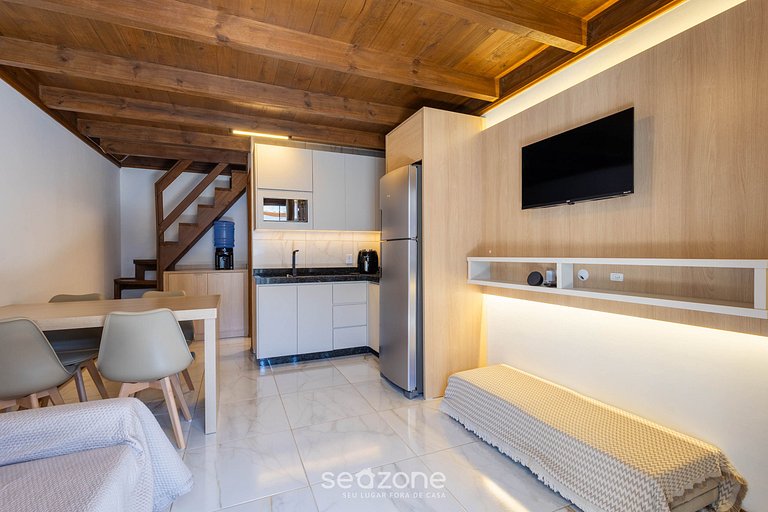 Encantadora cabaña c/ balcón cerca del mar VIL0002