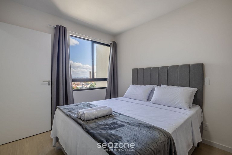 Apto c/ varanda gourmet a 400m da Praia - SKL0905