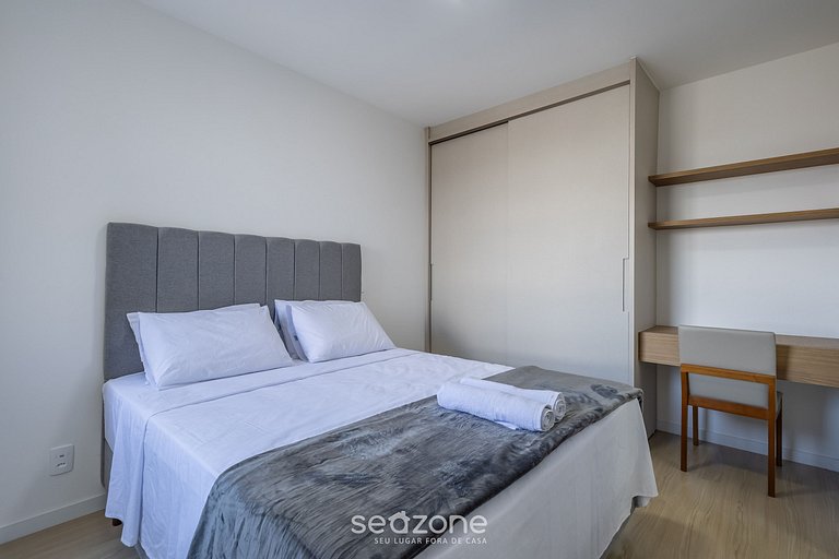 Apto c/ varanda gourmet a 400m da Praia - SKL0905