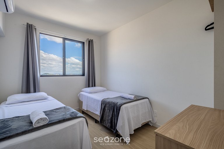 Apto c/ varanda gourmet a 400m da Praia - SKL0905