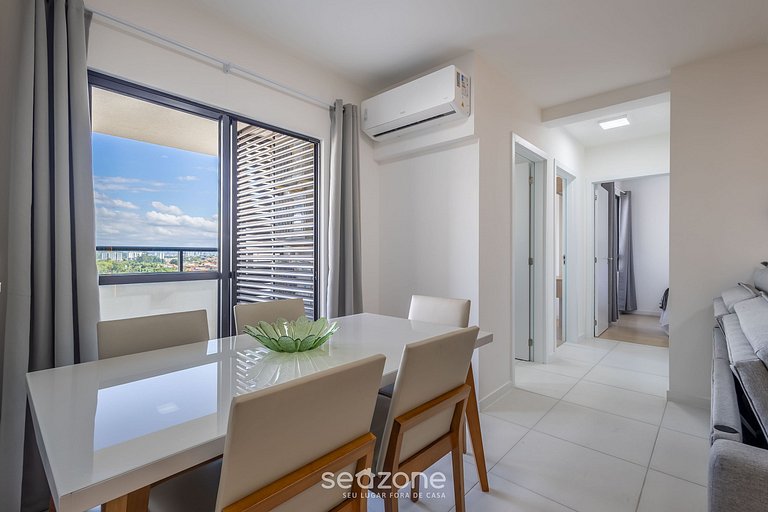 Apto c/ varanda gourmet a 400m da Praia - SKL0905