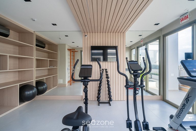 Apto 1 dormitorio 550 m de playa de Jurerê CEJ0304