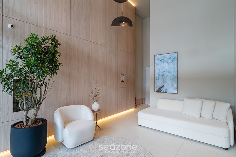 Apto 1 dormitorio 550 m de playa de Jurerê CEJ0304