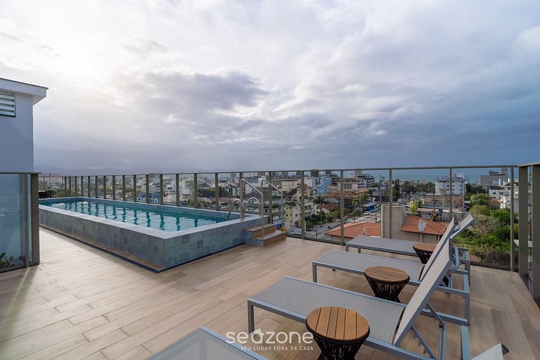 Apto 1 dormitorio 550 m de playa de Jurerê CEJ0304