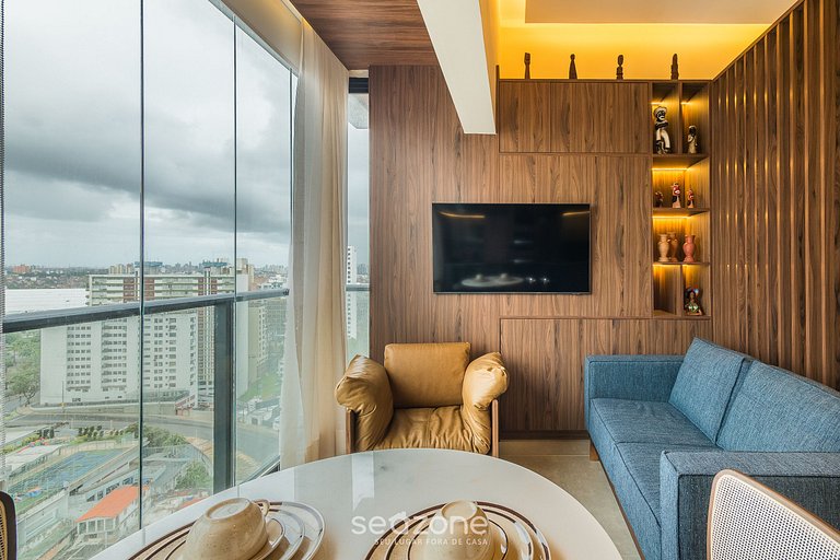 Estudio con vista lateral al mar LIV1712