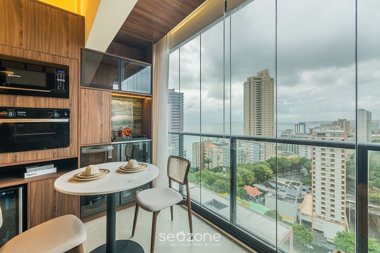 Estudio con vista lateral al mar LIV1712