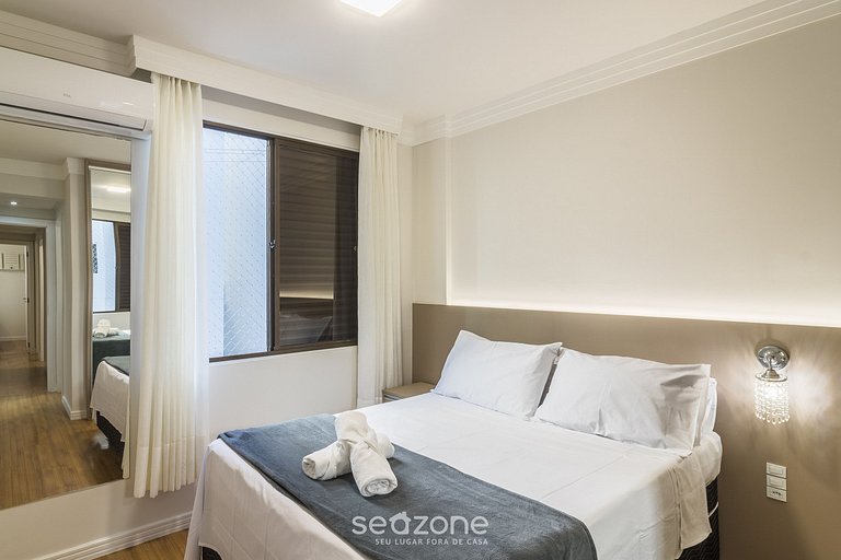 Apto com 3 quartos a 120m da praia central LHE0201