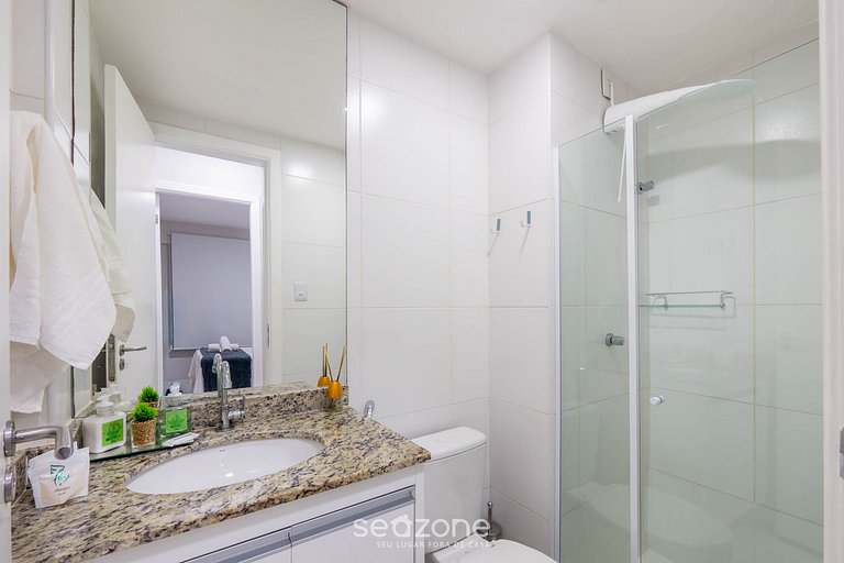 Apto 2 quartos c vista pro parque na Praia JSM0103