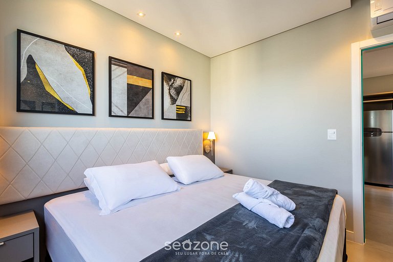 Depto con balcón, parrilla y vista al mar MHF1808