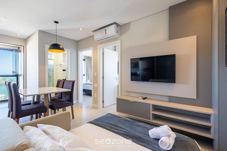 Depto con balcón, parrilla y vista al mar MHF1808