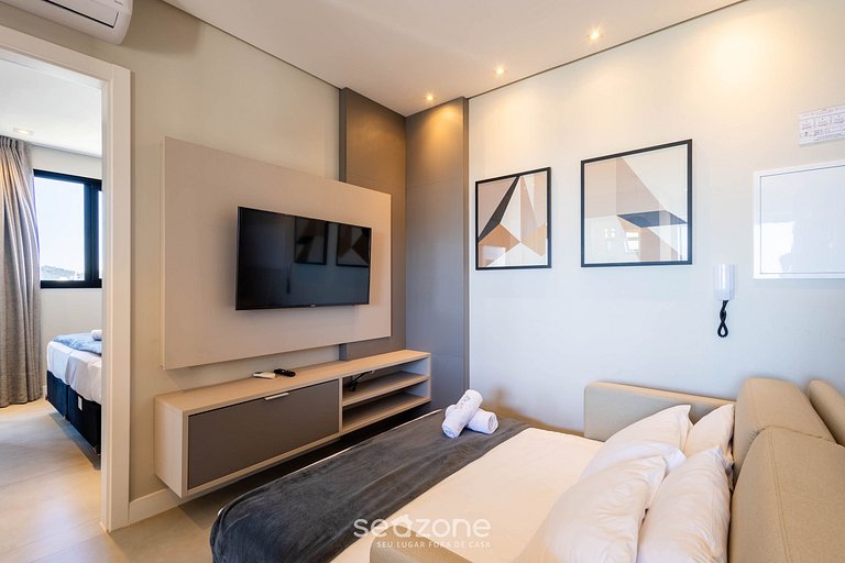 Depto con balcón, parrilla y vista al mar MHF1808