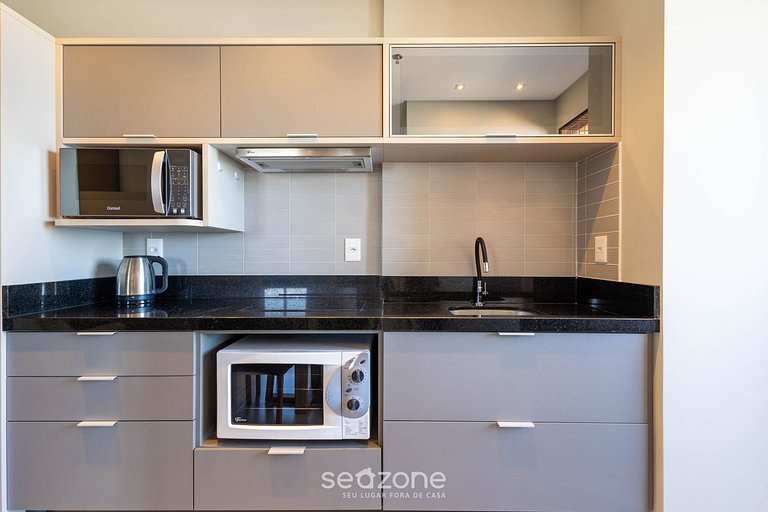 Depto con balcón, parrilla y vista al mar MHF1808