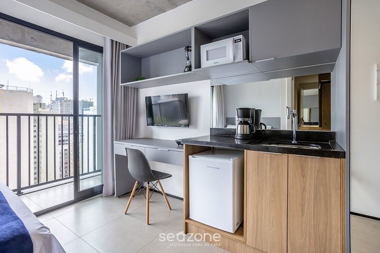 Estudio c/ balcón en Bela Vista | VNU1613