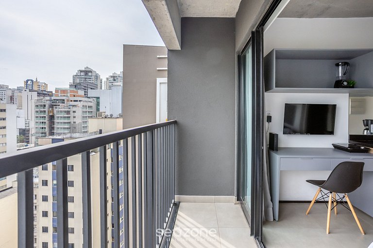 Studio c/ varanda no Bela Vista | VNU1613