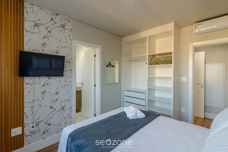 Apto c/ churrasquera a 100 m da Praia EVR1403