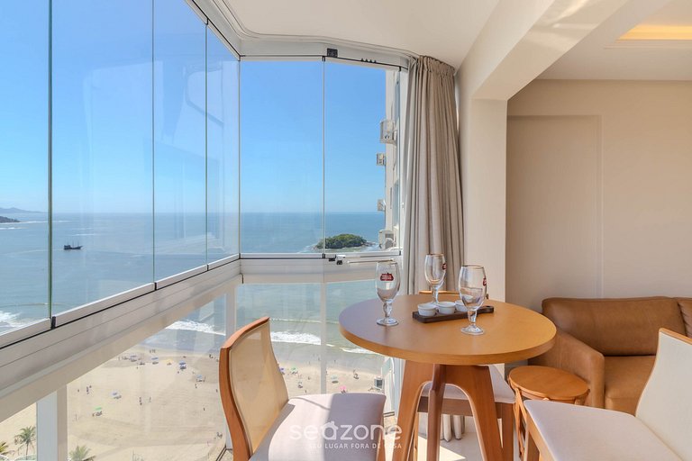 Apto Vista Mar Lateral em Frente à Praia IPTR0241