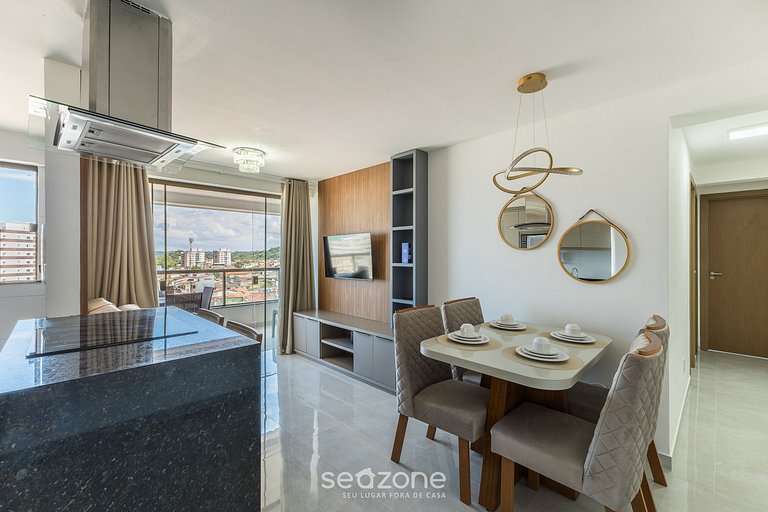 Apto c/ vista mar em prédio c/ piscina MMD0605