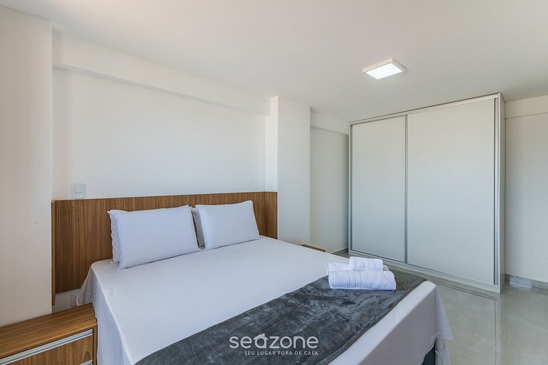 Apto c/ vista al mar en edf. c/ piscina MMD0605