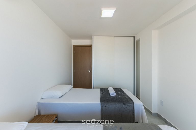 Apto c/ vista al mar en edf. c/ piscina MMD0605