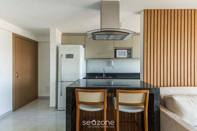 Apto c/ vista al mar en edf. c/ piscina MMD0605