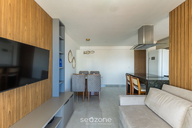 Apto c/ vista al mar en edf. c/ piscina MMD0605