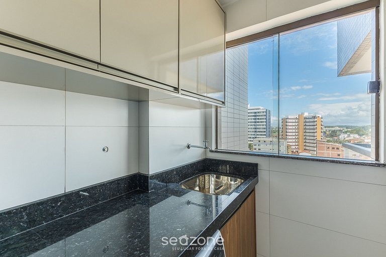 Apto c/ vista al mar en edf. c/ piscina MMD0605