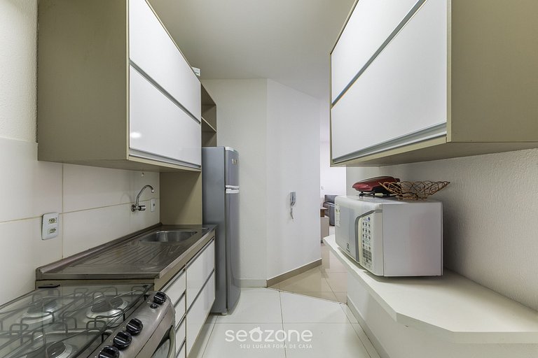 Apto 2Qtos cond c/ piscina 850m da Praia | VGT0004