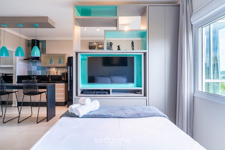 Estúdio Completo a 900 m da Lagoa ECM0206