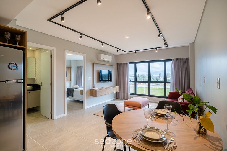 Apto en condominio con piscina en Floripa OKA0135