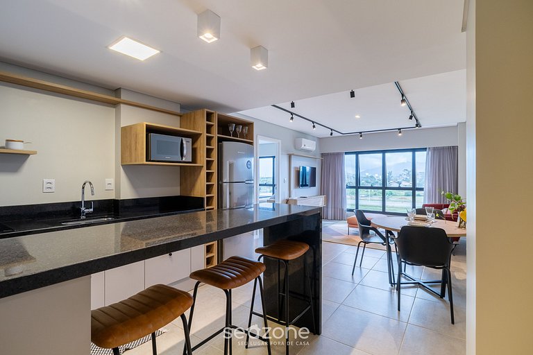 Apto en condominio con piscina en Floripa OKA0135