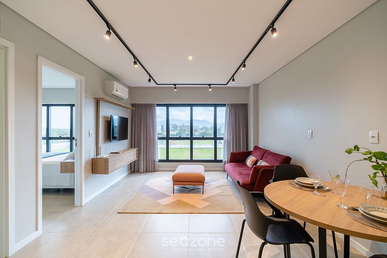 Apto en condominio con piscina en Floripa OKA0135