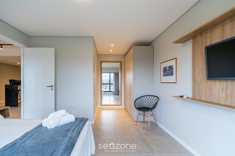 Apto en condominio con piscina en Floripa OKA0135