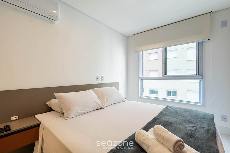 Dpto c/ balcón, parrilla y vista al mar SHC0801