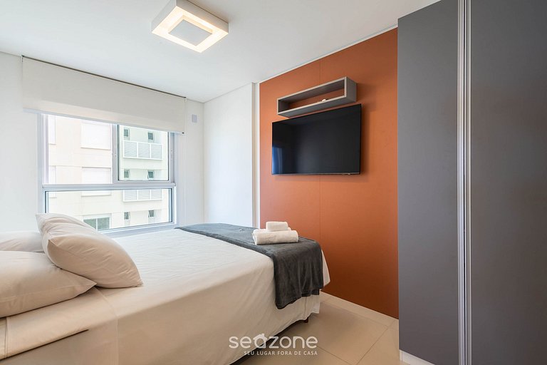 Dpto c/ balcón, parrilla y vista al mar SHC0801