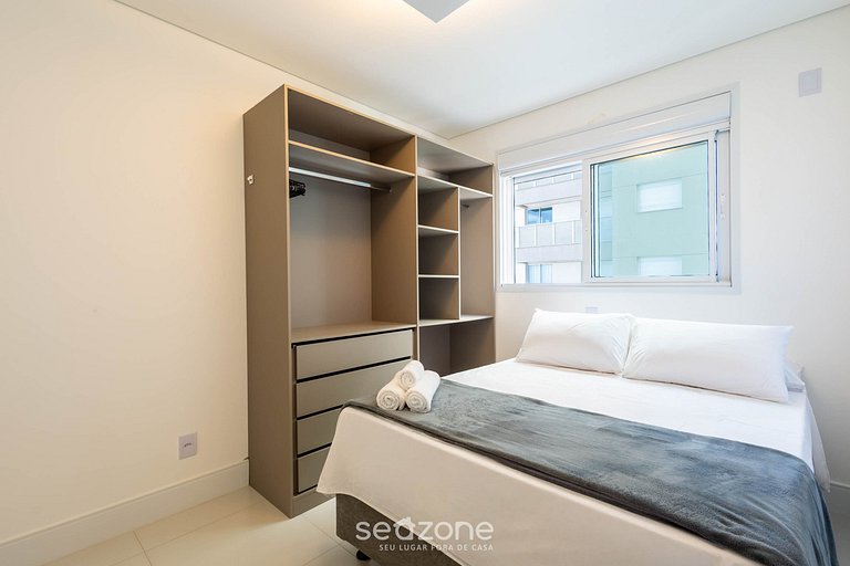 Dpto c/ balcón, parrilla y vista al mar SHC0801