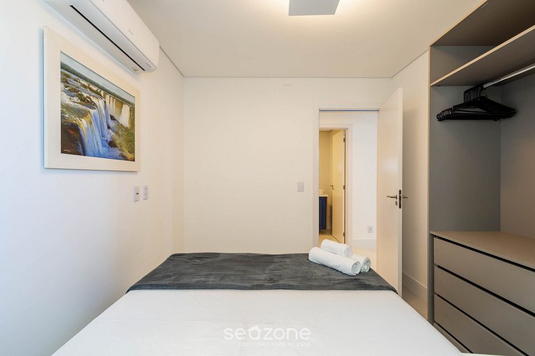 Dpto c/ balcón, parrilla y vista al mar SHC0801