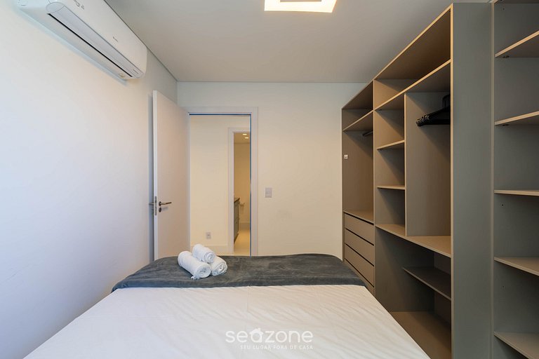 Dpto c/ balcón, parrilla y vista al mar SHC0801