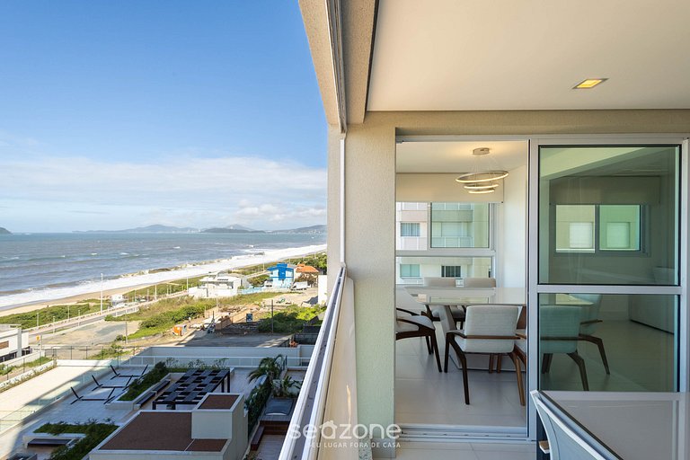 Dpto c/ balcón, parrilla y vista al mar SHC0801