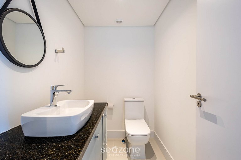 Dpto c/ balcón, parrilla y vista al mar SHC0801