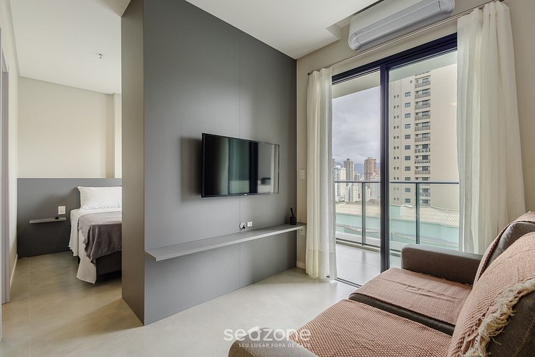 Apto em cond. c/ piscina a 220m da Praia FFS1401