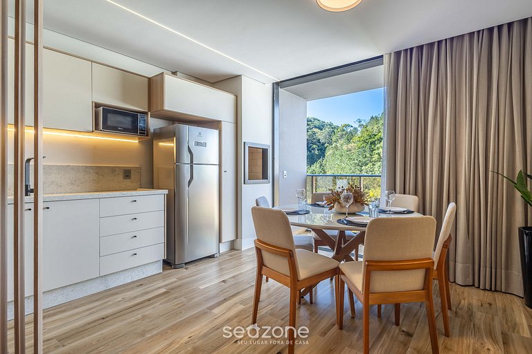 Apto c/ barbacoa en condominio con piscina TSO0403