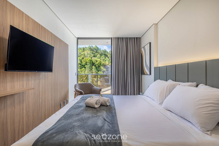 Apto c/ barbacoa en condominio con piscina TSO0403