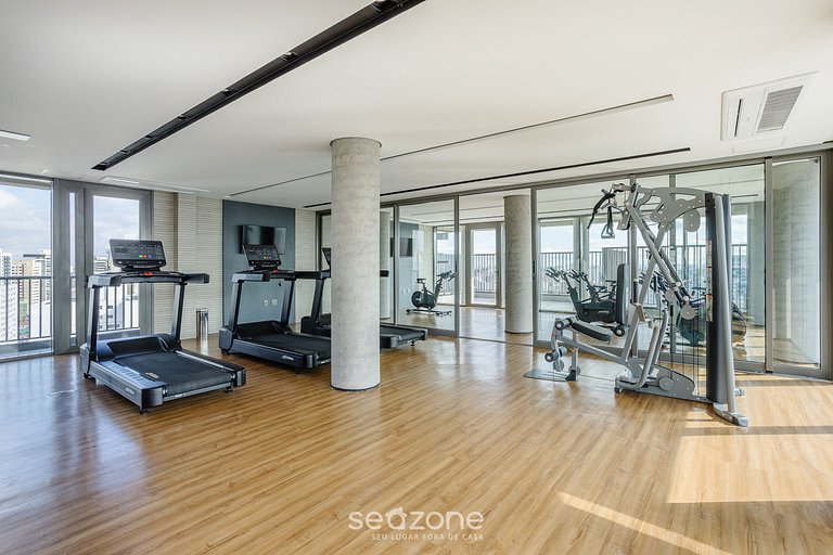 Studio em cond. c/ academia, 400m do Metrô ODM1203