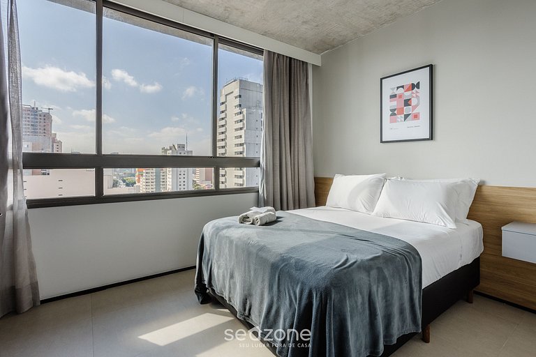 Studio em cond. c/ academia, 400m do Metrô ODM1203