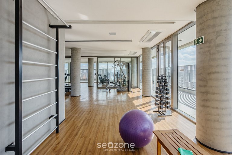 Apto en cond. c/ gimnasio, 400m del Metro ODM1203