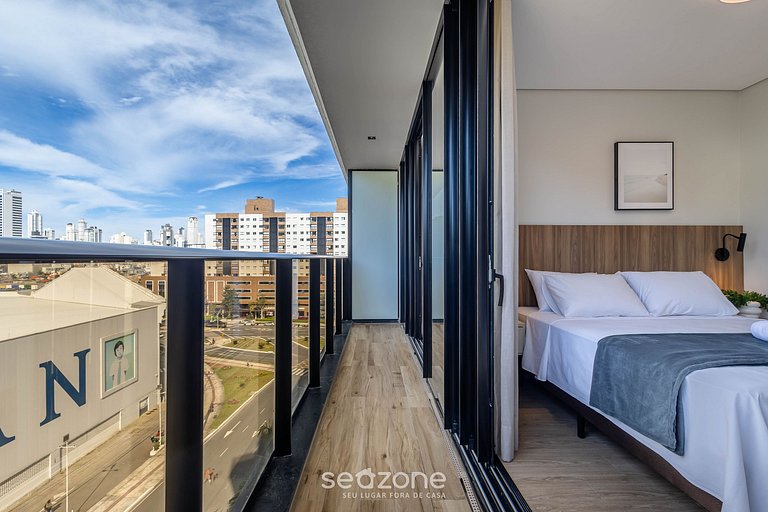 Apto c/ barbacoa en condominio con piscina TSO0403