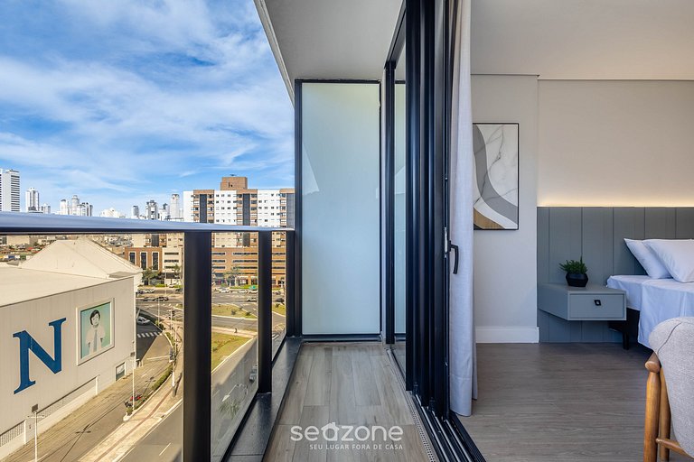 Apto c/ barbacoa en condominio con piscina TSO0403